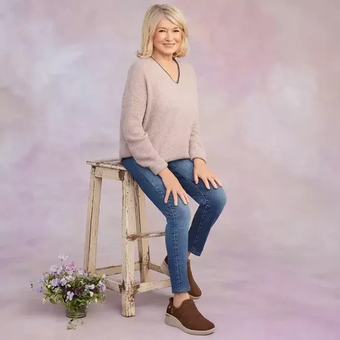 Martha Stewart sin maquillaje