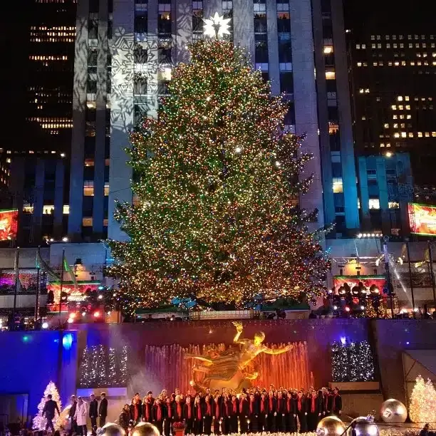 cómo ver la iluminación del árbol de Navidad del Rockefeller Center 2024