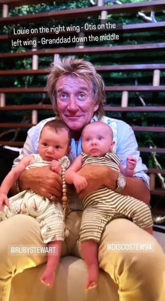 Nietos de Rod Stewart