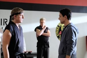   MORDEDURA DE COBRA, desde la izquierda: William Zabka, Ralph Macchio