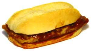 Pinagbibidahan ng McRib ang walang buto na baboy, maraming sarsa, at malutong na toppings