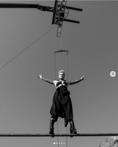 Pink hace gimnasia desde hace años, desde antes de ser adolescente.