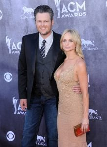   Blake Shelton at Miranda Lambert