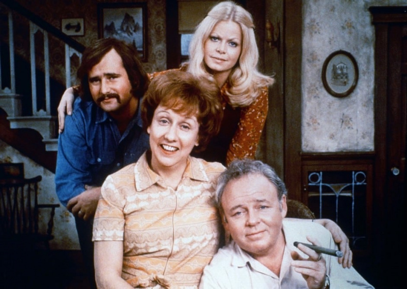   Rob Reiner i el repartiment de All in the Family