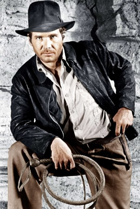 Harrison Ford entra'Raiders of the lost ark'