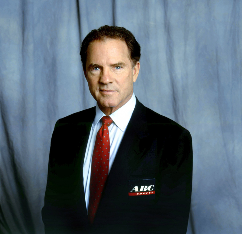  Frank Gifford, ABC Sportscaster, ca. 1990-tallet