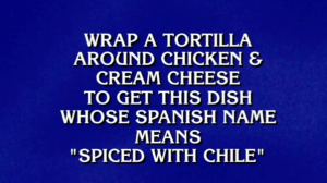   Aquesta pista sobre un plat mexicà va provocar certa confusió entre Jeopardy! ventiladors