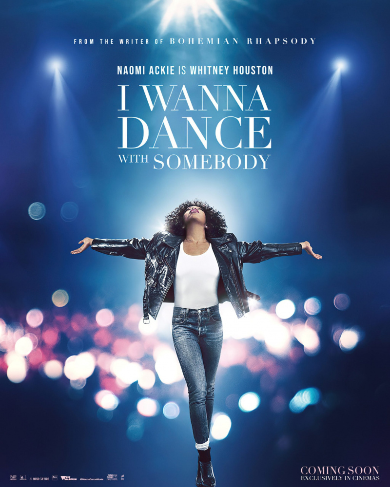  QUIERO BAILAR CON ALGUIEN, póster avanzado, Naomi Ackie como Whitney Houston, 2022