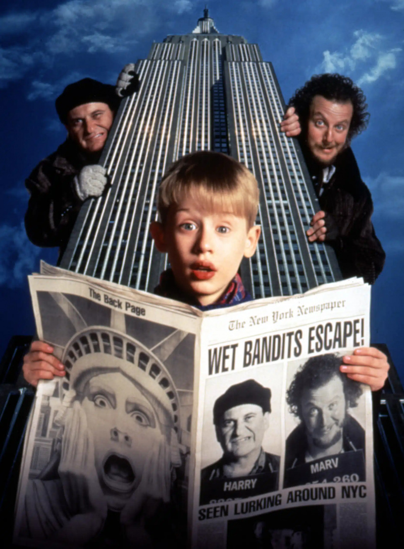  VIENAS NAMUOSE 2: pasiklydęs NIUJORKE, Joe Pesci, Macaulay Culkin, Daniel Stern, 1992 m.