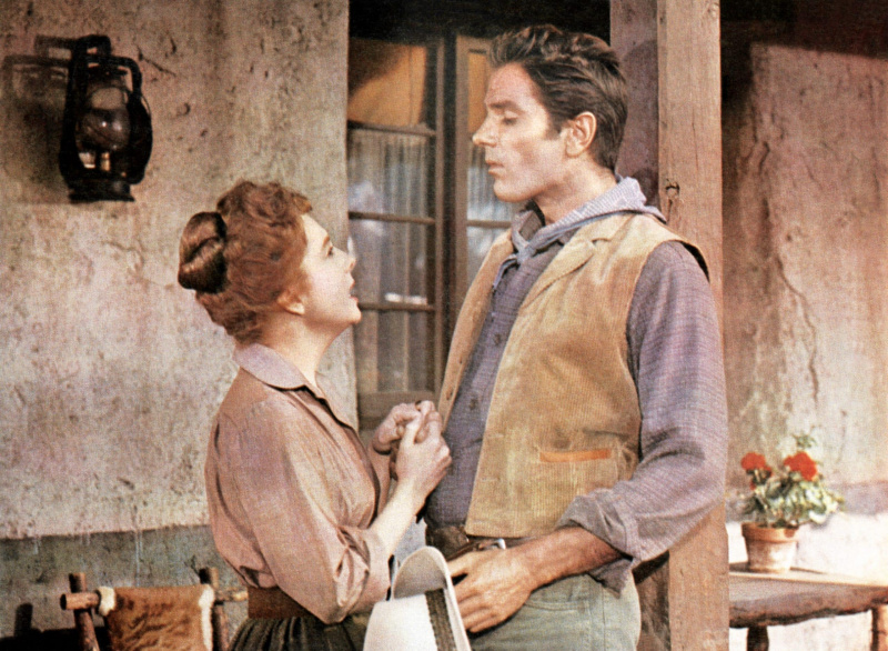  ดิสนีย์แลนด์ (หรือที่รู้จักกันในชื่อ DISNEY'S WONDERFUL WORLD, aka WALT DISNEY'S WONDERFUL WORLD OF COLOR, aka WALT DISNEY PRESENTS), from left: Betty Lynn, Tom Tryon, 'Texas John Slaughter: Geronimo's Revenge,' (Season 6, Episode 22, aired March 4, 1960), 1954-80