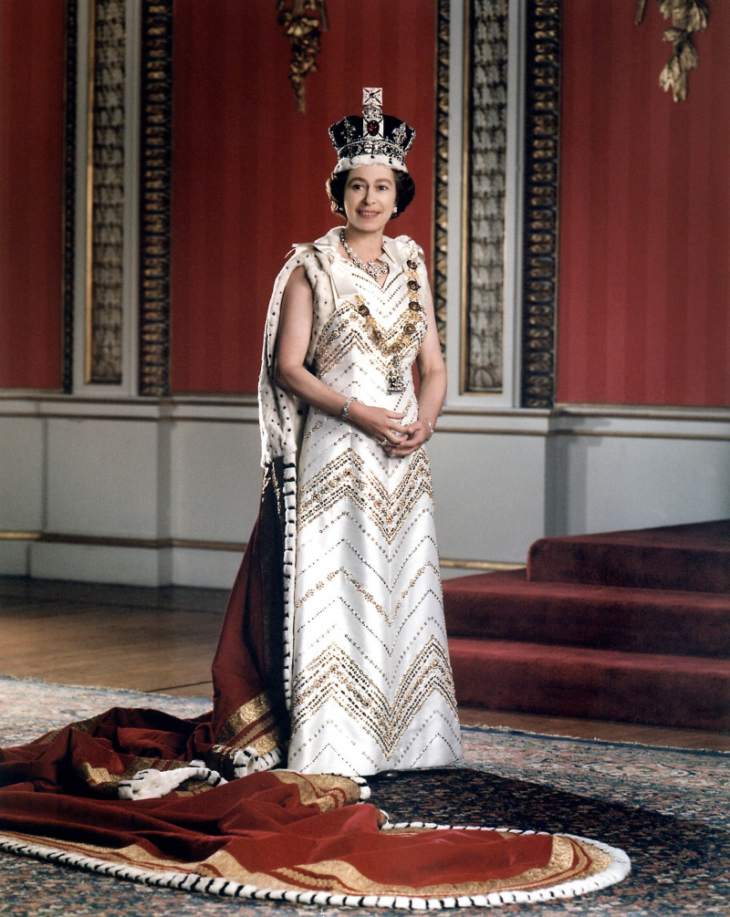  Karalienė Elžbieta II, m. 1960-ieji.