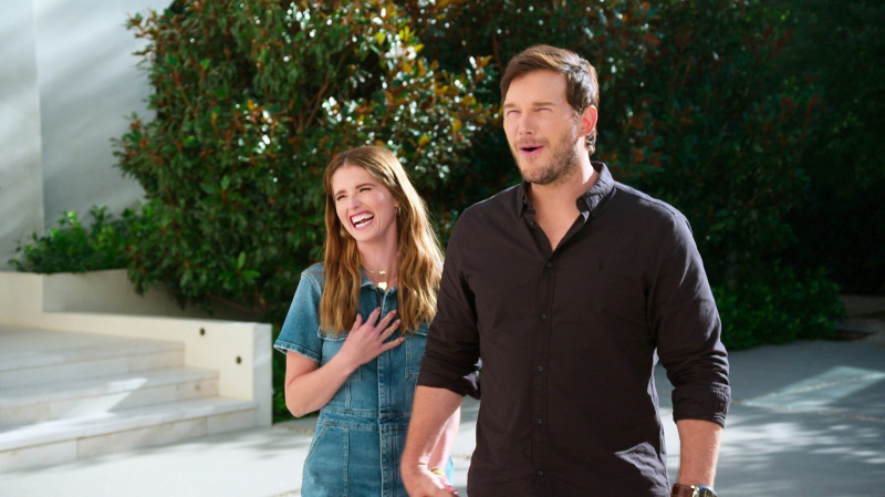 จัดระเบียบด้วยการแก้ไขหน้าแรก จากซ้าย: Katherine Schwarzenegger, Chris Pratt