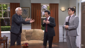  Steve Martin terpaksa berurusan dengan Martin Short sekali lagi, kerana En. Banks menanggung Franck's big visions