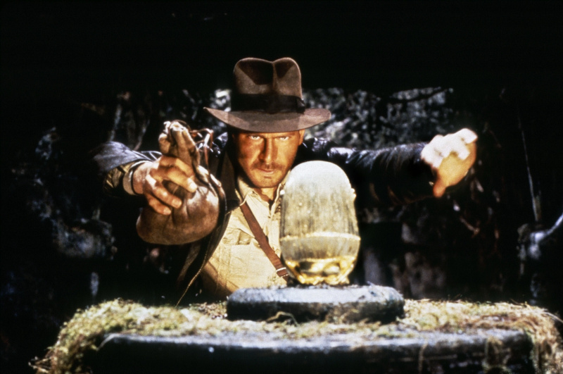  RAIDERS OF THE LOST ARK, Harrison Ford com Indiana Jones, 1981