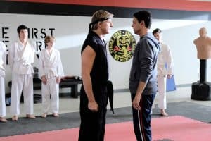 COBRA BITE, fra venstre: William Zabka, Ralph Macchio