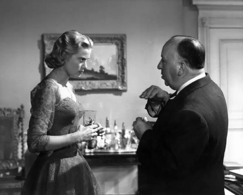 Gracy Kelly ja Alfred Hitchcock.