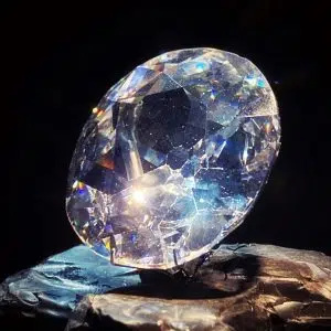 Viên kim cương Koh-i-Noor là một trong những viên kim cương cắt lớn nhất trên thế giới và có nguồn gốc từ Ấn Độ, được đưa đến Anh trong thời Đế chế's colonial rule