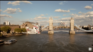   Os Jogos Olímpicos de Londres mostraram uma variedade de imagens icônicas da Inglaterra