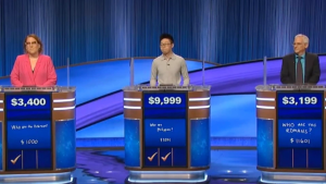   Eno biblijsko vprašanje je dobilo množico različnih odgovorov tekmovalcev na Jeopardy!