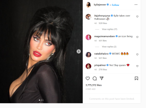   Kylie Jenner canalitza la mestressa de la foscor