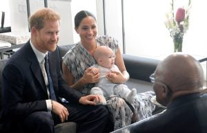   Il principe Harry Duca di Sussex, Meghan Markle Duchessa di Sussex e il figlio Archie Harrison Mountbatten-Windsor