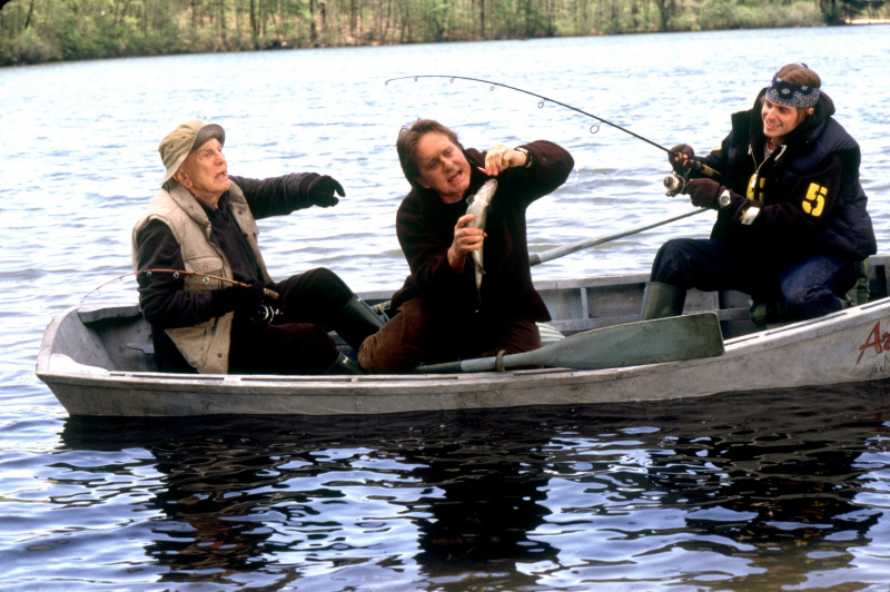 DET KJØRES I FAMILIEN, Kirk Douglas, Michael Douglas, Cameron Douglas, 2003
