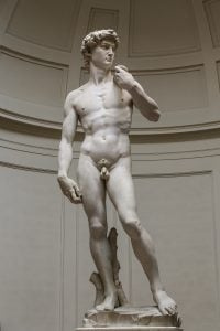   Michelangelo's David statue