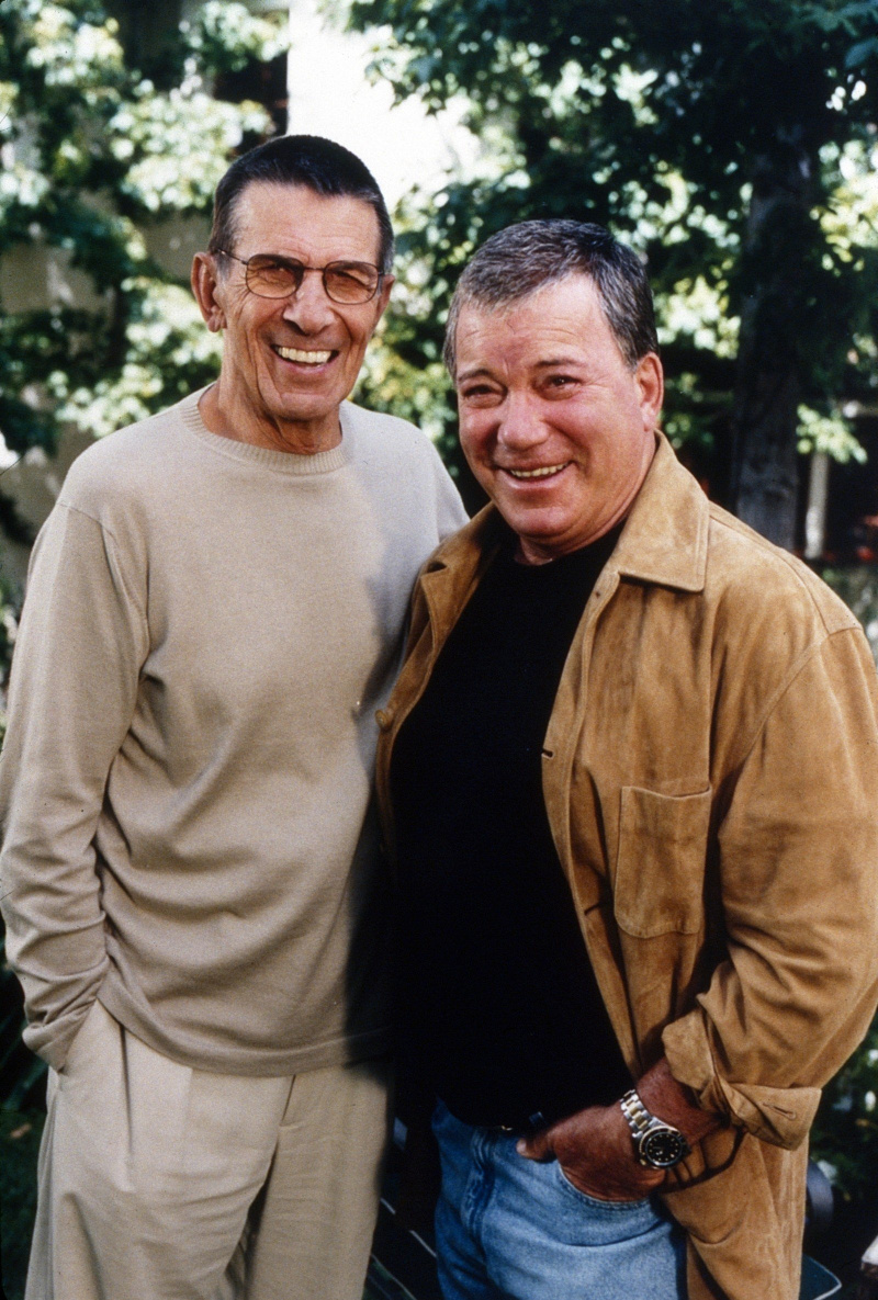  MIND MELD: ELÄMÄN SALAISUUDET, vasemmalta: Leonard Nimoy, William Shatner, 2001