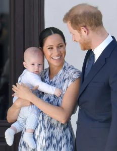 Archie, Meghan Markle i książę Harry