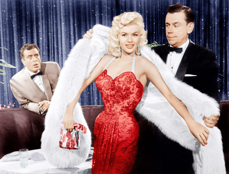  HET MEISJE KAN'T HELP IT, from center: Jayne Mansfield, Tom Ewell, 1956