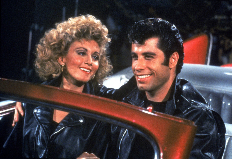  GREASE, Olīvija Ņūtone-Džona, Džons Travolta, 1978