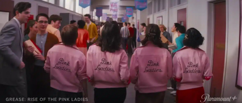 tauki-rozā-dāmas 'Grease: Rise of the Pink Ladies'